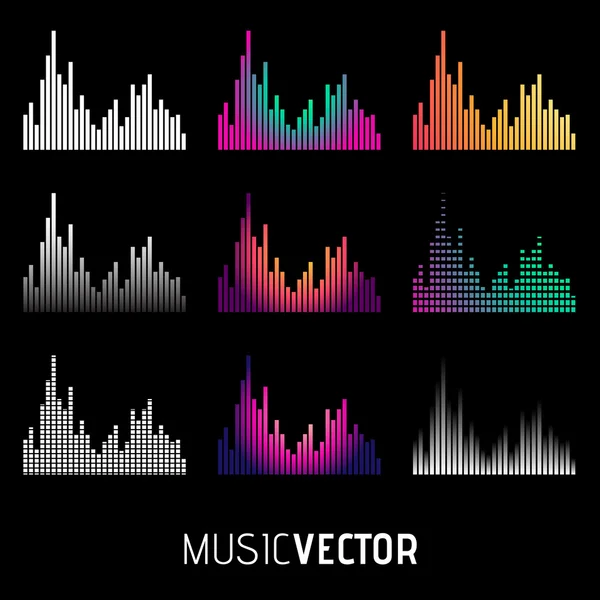 Ilustração ícone equalizador — Vetor de Stock