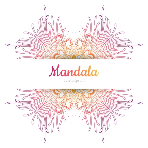 Bel élément Mandala . — Image vectorielle