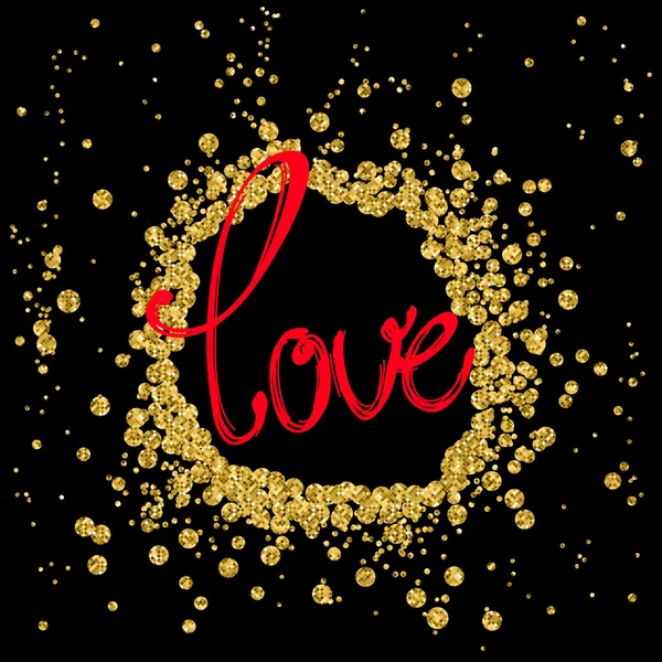 Słowo "miłość" banner — Wektor stockowy