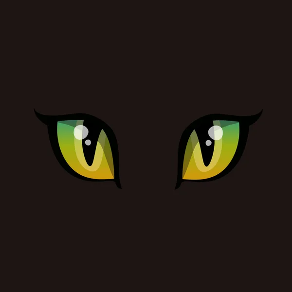 Εικονογράφηση μάτια γάτας — Διανυσματικό Αρχείο