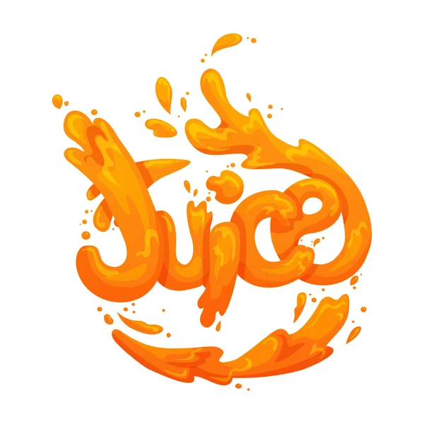 Signo de salpicadura de jugo — Vector de stock