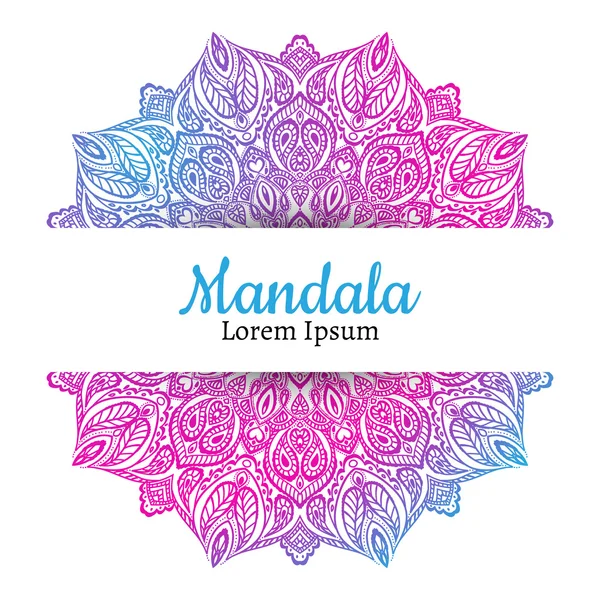 Bela Mandala elemento — Vetor de Stock