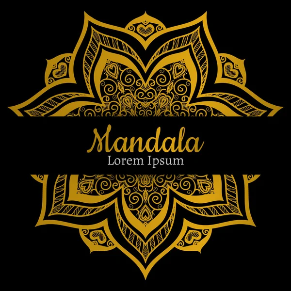 Hermoso elemento Mandala . — Vector de stock