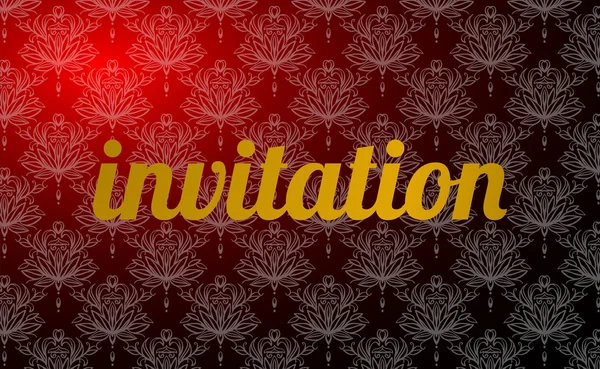 Carte d'invitation Vintage — Image vectorielle