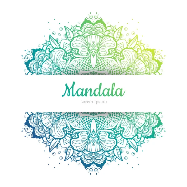 Bel élément Mandala . — Image vectorielle