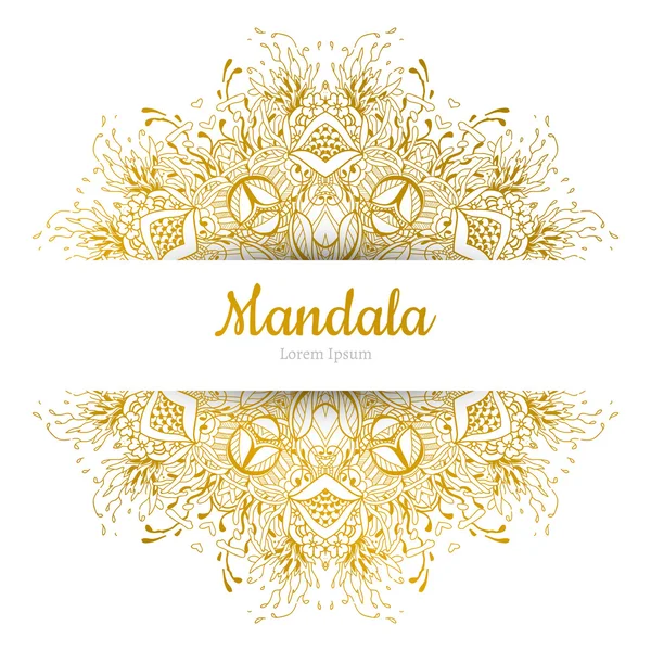 Bel élément Mandala . — Image vectorielle