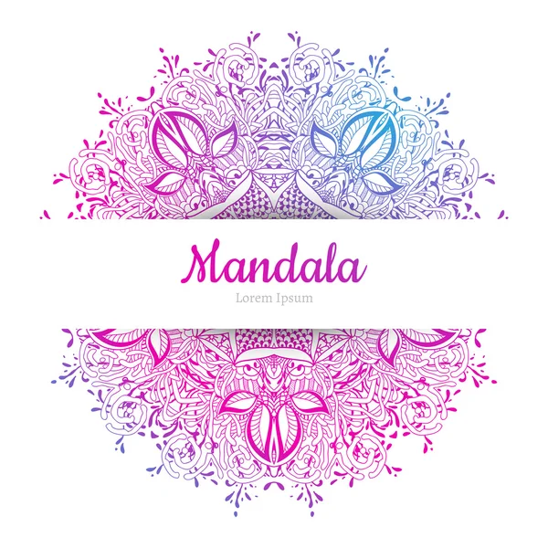 Bela Mandala elemento . —  Vetores de Stock