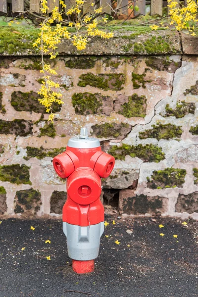Kırmızı yangın hidrant Fransa — Stok fotoğraf