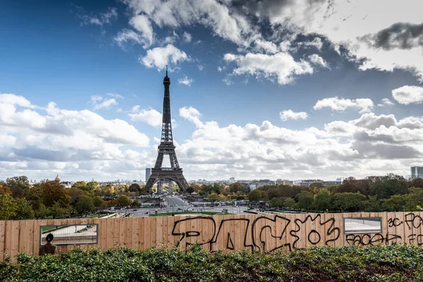 Parigi Francia Ottobre 2020 Vista Sulla Torre Eiffel Parigi Francia — Foto Stock