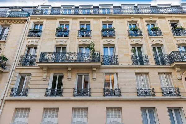 Paris França Outubro 2020 Edifício Arquitetônico Haussmann Paris França — Fotografia de Stock