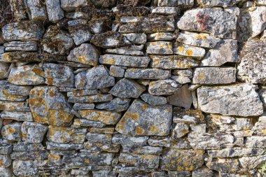 Arkaplan veya doku için eski taş duvar