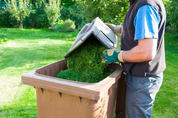 Gräsklippning — Stockfoto