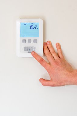 Digital thermostat  clipart