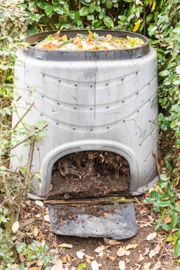 Bir plastik kompost bin mutfak atık kompost