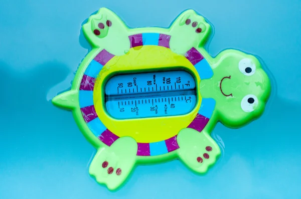 Turtle bad termometer — Stockfoto