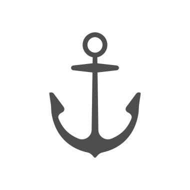 Çapa vektörü tek simgesi, ayrı izole işareti