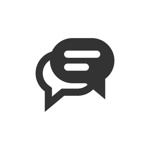 Chat bulle de parole et icône vectorielle de style rempli de ballon de dialogue — Image vectorielle