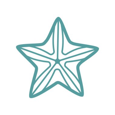 Deniz yıldızı vektör tek simge, ayrı izole illüstrasyon