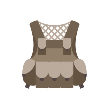 Koruma yeleği, vektör düz paintball veya hava yumuşaklığı simgesi