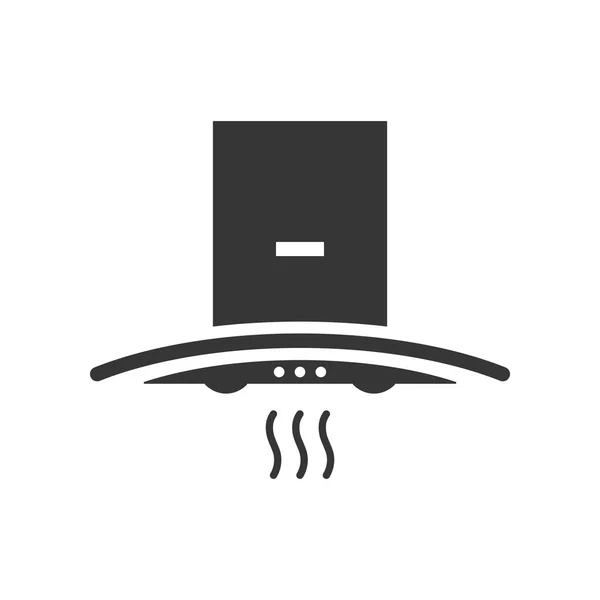 Kitchen hood glyph single isolated vector icon — Stock Vector