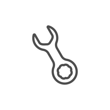 İngiliz anahtarı, vektör yapısı ve tamir aracı simgesi