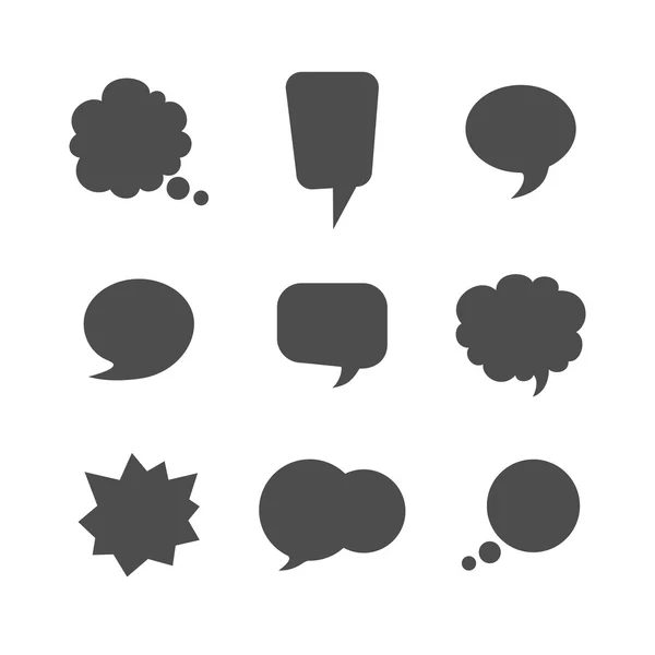 Conjunto de burbujas de habla — Archivo Imágenes Vectoriales