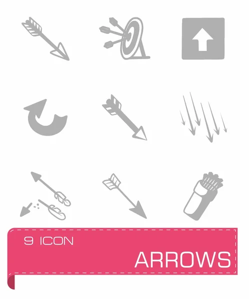 Conjunto de iconos de flechas vectoriales — Archivo Imágenes Vectoriales