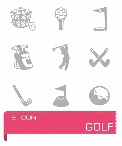 Vektor Golf Icon Set — Stockvektor