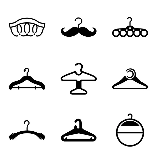 Vector Hanger icon set — Stock Vector