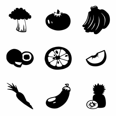 Vektör çiçek Icon set
