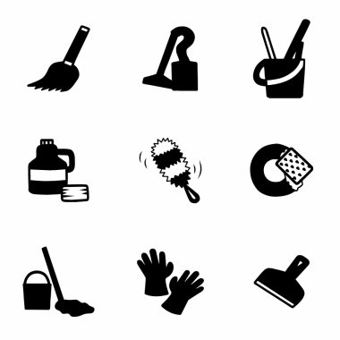Vektör Clearning Icon set