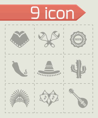 Vektör Meksika Icon set