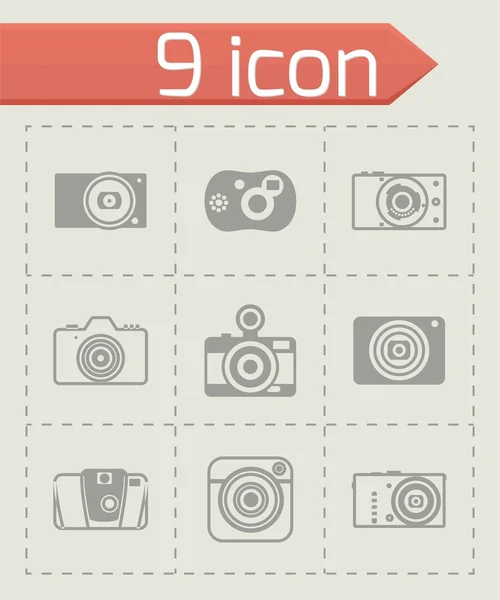 Vector Camera icon set — Stock Vector