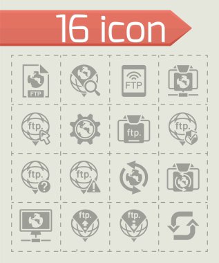 Vektör Ftp Icon set