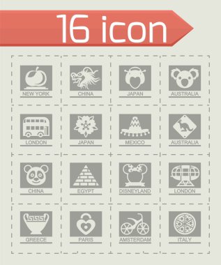 Vektör simge simge seti