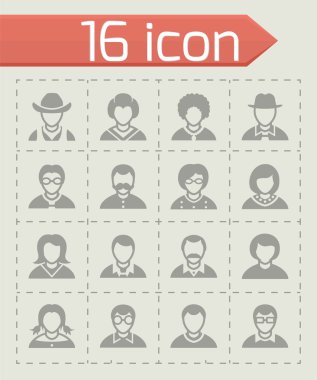 vektör insanlar Icon set