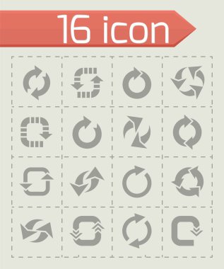 Vektör yenileme Icon set