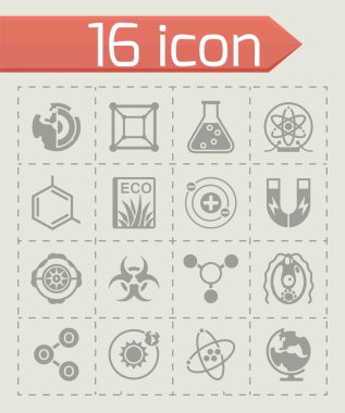 Vektör bilim Icon set