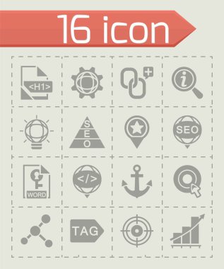 vektör seo Icon set