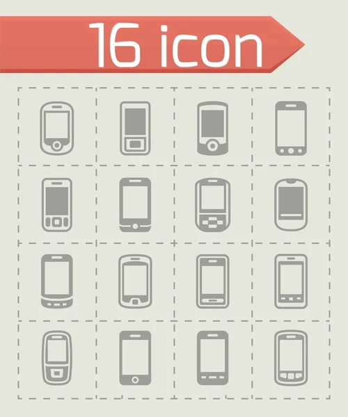 Vektör cep telefonu Icon set — Stok Vektör