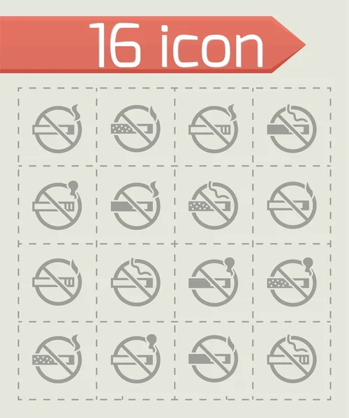 Hiçbir yasaktır Icon set vektör — Stok Vektör