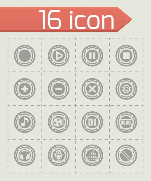 Vector Conjunto de iconos de sonido — Vector de stock