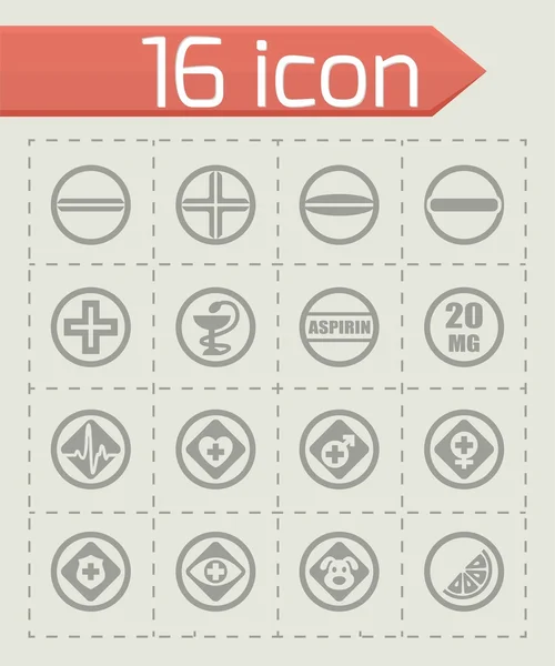 Vector Tablet icon set — Stock Vector