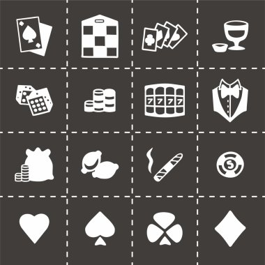 Vektör Casino Icon set
