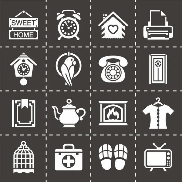 Vektor homey icon set — Stockvektor