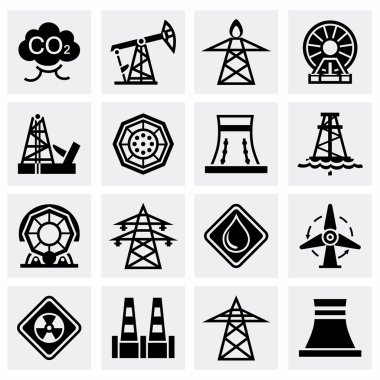Vektör fabrika Icon set