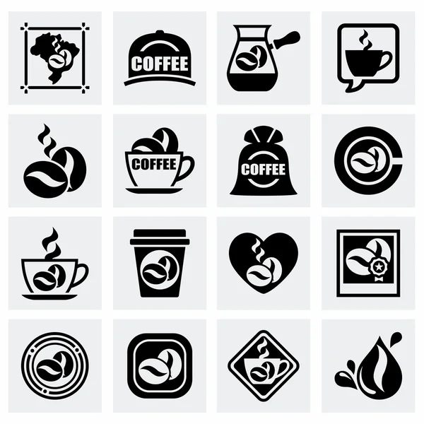 Conjunto de iconos de Vector Coffe — Vector de stock