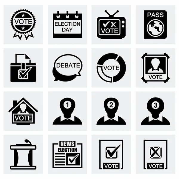 Vector Election icon set — Stock Vector