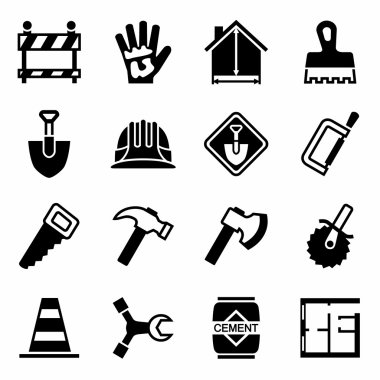 vektör inşaat Icon set