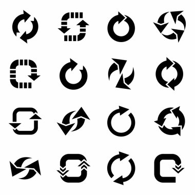 Vektör yenileme Icon set
